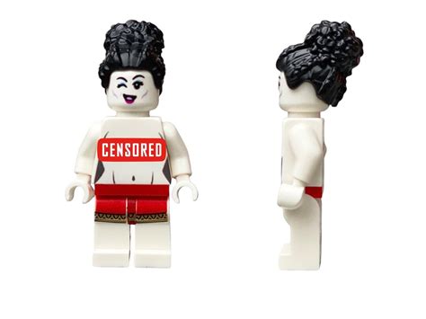 Naked Colored Minifigure Breasts Torso With Breasts Custom Design