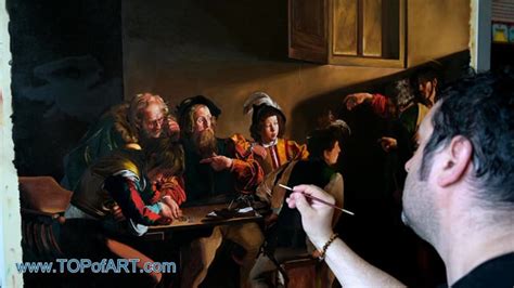 The Calling Of Saint Matthew Caravaggio Painting Reproduction 4033