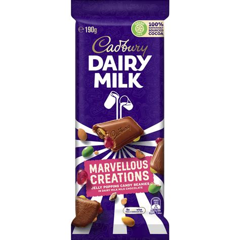 Cadbury Dairy Milk Marvellous Creations Jelly Popping Candy 190g Big W