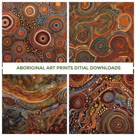 8 Original Beautiful Native Australian Aboriginal Prints, Indigenous ...