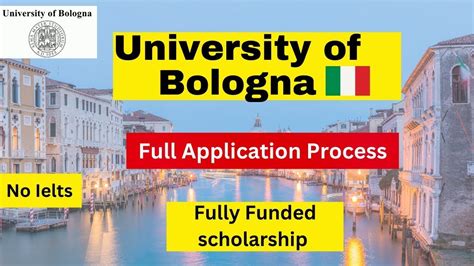 University Of Bologna Italy Admission Process For Bs Ms Phd Youtube