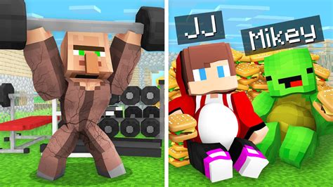 Strong Villager Vs Fat Mikey And JJ Survival Battle In Minecraft