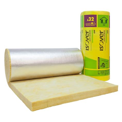 Thermal acoustic insulation GR 32 ROULÉ REVÊTU KRAFT ALU ISOVER