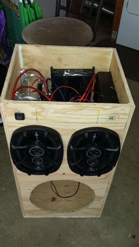 Diy Portable Stereo In 2020 Diy Boombox Speaker Box Design Diy Bluetooth Speaker