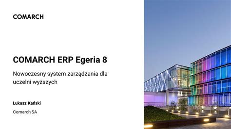 Comarch ERP Egeria 8 YouTube