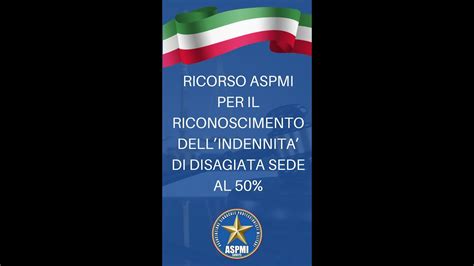 Ricorso Aspmi Campania Per Il Riconoscimento Della Piena Indennit Di