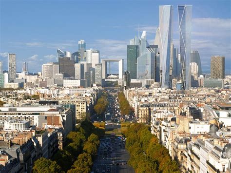 Quartier D Affaires De La D Fense Paris Tours Tower In Paris Paris