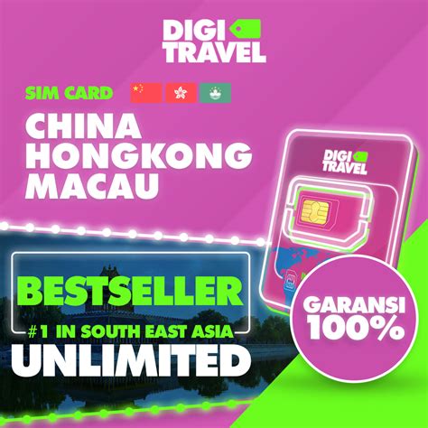 Jual Digi Travel Sim Card China Hong Kong Macau Unlimited Data Internet