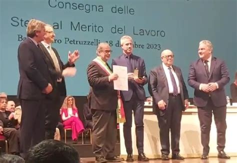 Stelle Al Merito Del Lavoro Premiato A Bari Il Molfettese Claudio