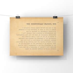 The Florence Nightingale Pledge Poster Print The Nurses Pledge