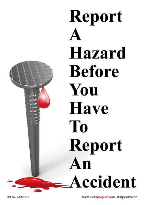 Hazard Reporting Safety Posters Safety Posters