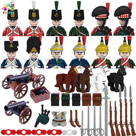 Lego Napoleonic Wars Soldiers British Soldiers Ww2 Blocks