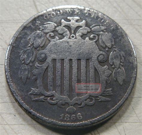 1866 Shield Nickel Fine Circulated