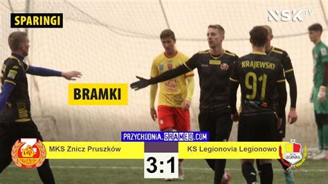 tv nsk pl bramki MKS Znicz Pruszków Legionovia Legionowo 3 1 0 1