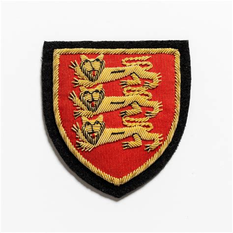 Arms Of Plantagenet Three Lions Blazer Badge High Middle Ages