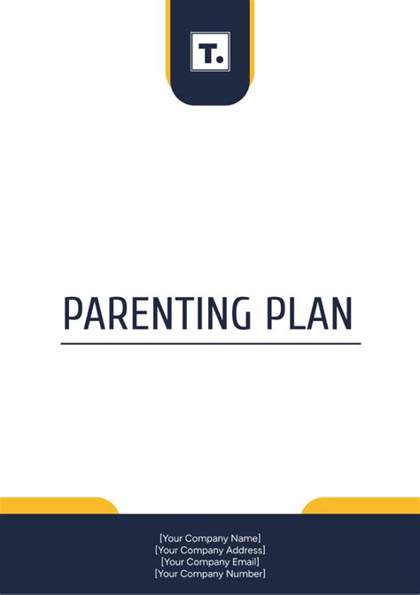 Free Parenting Plan Templates And Examples Edit Online And Download