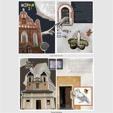 Vilnius Churches Collage On Behance