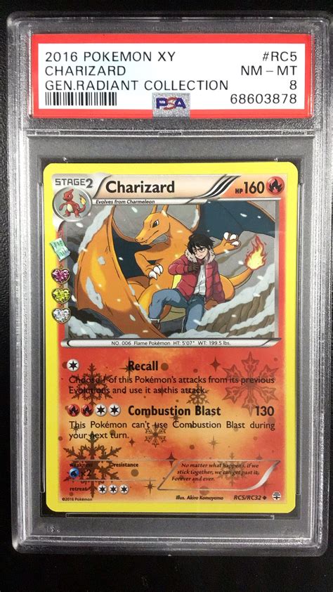 Pokemon Xy Generations Radiant Collection Rc Charizard Psa