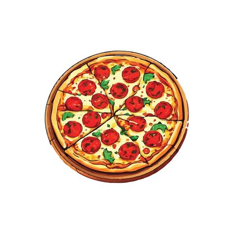 Premium Vector Pizza Vector Illustration