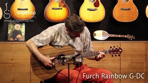 Furch Rainbow G Dc Sinker Redwood Cocobolo Guitar Demo In Stageshop Youtube