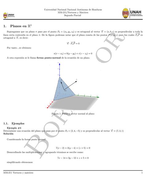 Notas Borrador Mm Vectores Y Matrices Segundo Parcial