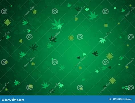 Green Leaf Pattern Wallpaper Design Background Stock Illustration ...