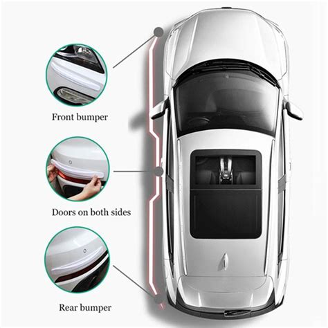 Cheap 2pcs Car Bumper Protector Strip Guard Corner Protection Strips