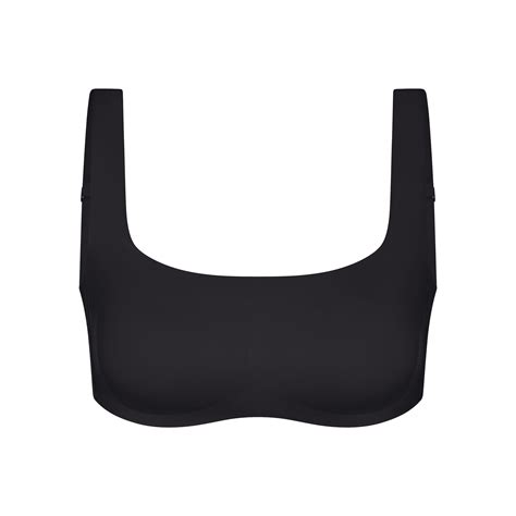 Signature Swim Scoop Bikini Top Onyx