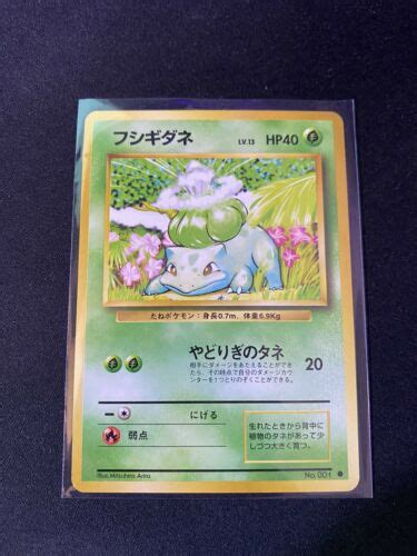 Mavin Bulbasaur No Japanese Base Set Pokemon Card