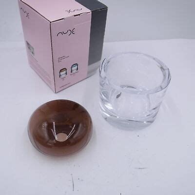 Nude Glass Ecrin Lidded Vessel Large Caramel Designed By Sebastian Herkne Oneclick