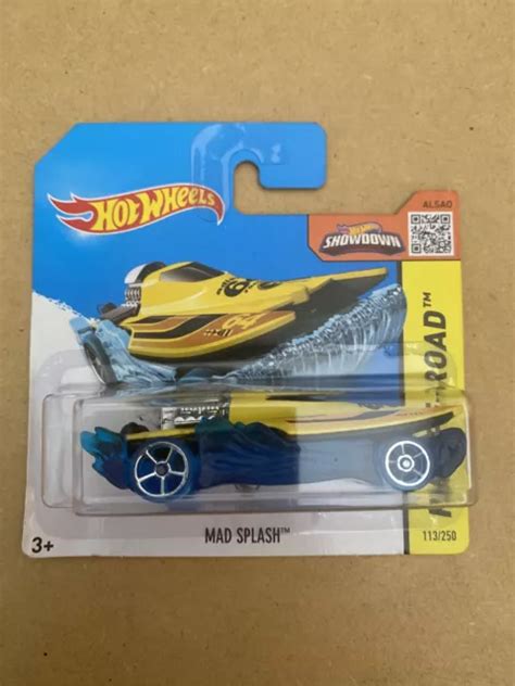 HOT WHEELS MAD Splash Treasure Hunt Yellow Short Card Hw Off Road EUR PicClick FR