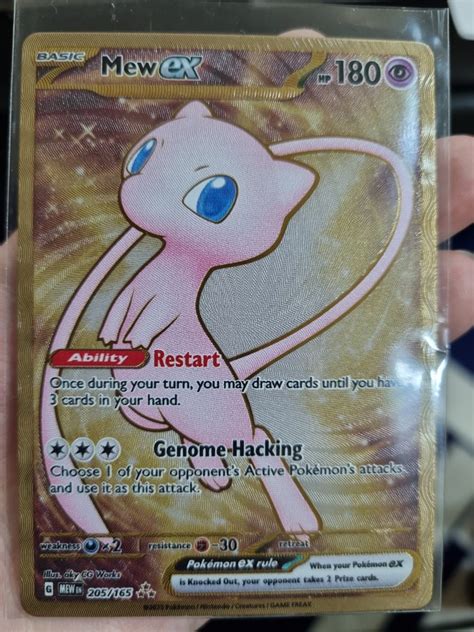 Mew Ex Metal Card Upc Gold Ultra Premium Collection Promo Pokemon 151