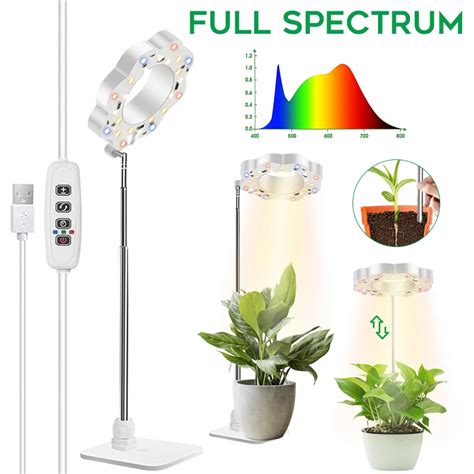 Full Spectrum Led Grow Light For Indoor Plant Usb Phytolamp Height