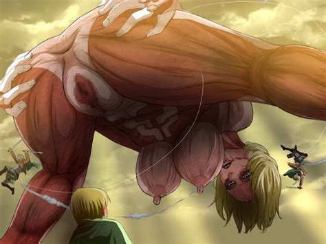 Rule 34 1boy 1girls 3boys Annie Leonhardt Anus Armin Arlert Ass Ass Grab Athletic Female