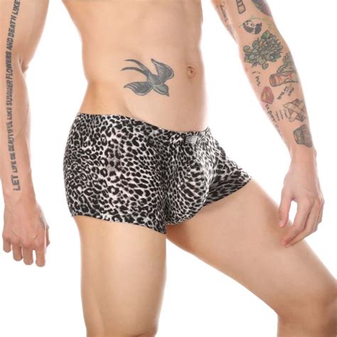 Sexy Leopard Boxer Briefs Men S Lingerie Free Shipping