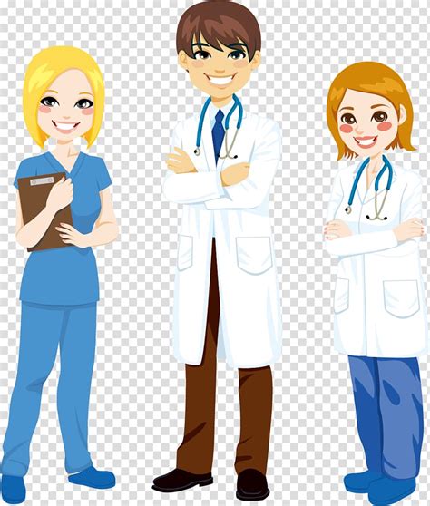 Male And Female Nurse Cartoon