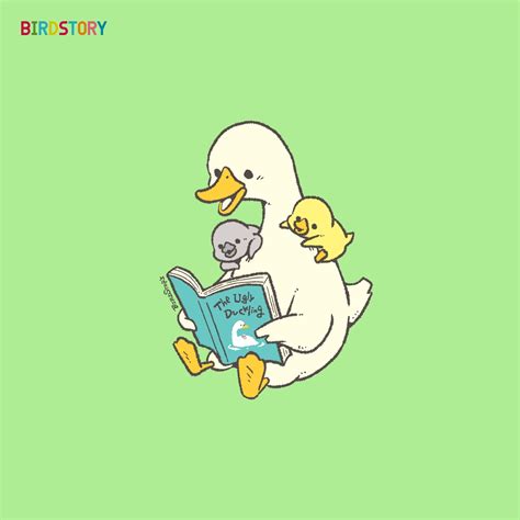 「おはようございます。本日は4月2日、デンマークの童話作家アンデルセンの誕生日であ」birdstoryのイラスト