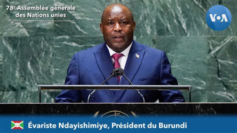 Évariste Ndayishimiye Burundi devant la 78e Assemblée générale des