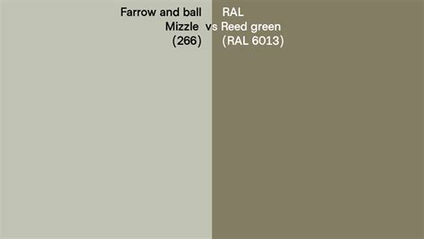 Farrow And Ball Mizzle 266 Vs Ral Reed Green Ral 6013 Side By Side