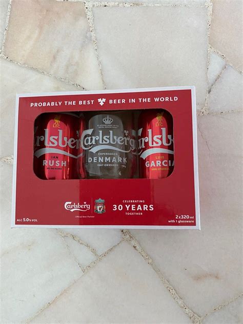 Carlsberg Liverpool Collection Food Drinks Alcoholic Beverages On