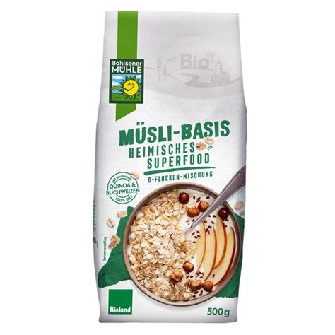 Bohlsener M Hle M Sli Basis Heimisches Superfood Flocken Mischung