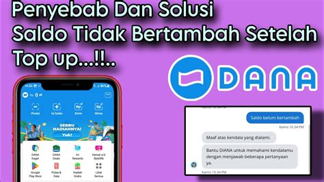 Penyebab Dan Cara Mengatasi Saldo Dana Tidak Bertambah Setelah Top Up