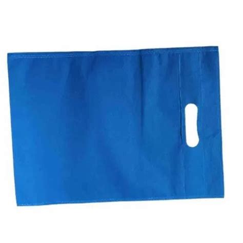 Plain Blue D Cut Non Woven Bag For Grocery At Rs 150 Kg In Serampore