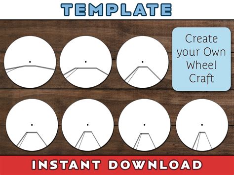 Wheel Craft Template | Create Your Own Story Wheel | Blank Wheel Craft ...