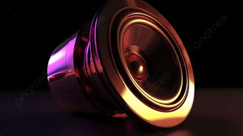 Speaker Symbol In 3d Render Background Megaphone 3d Speaker 3d Loudspeaker Background Image