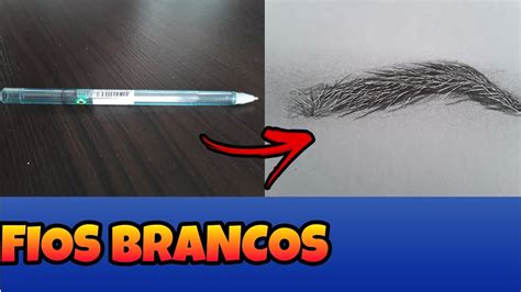 Como Fazer Boleador Para Desenho Como Fazer Fios Brancos Nos Desenhos