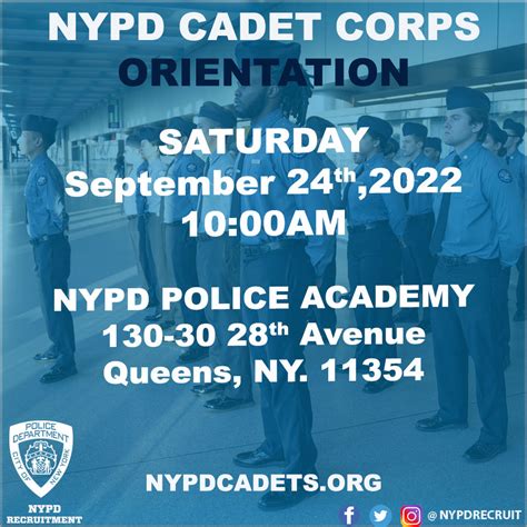 Nypd 62nd Precinct On Twitter The Upcoming Nypd Cadet Corps