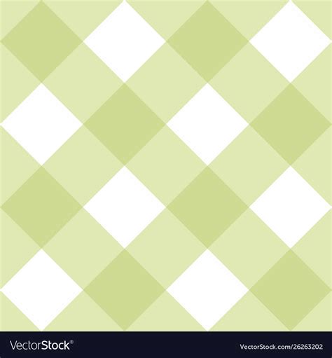 Seamless Green Background Checkered Pattern Vector Image