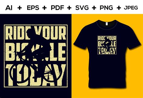 Ride Your Bicycle Today T Shirt Design Graphic By Aroy00225 · Creative