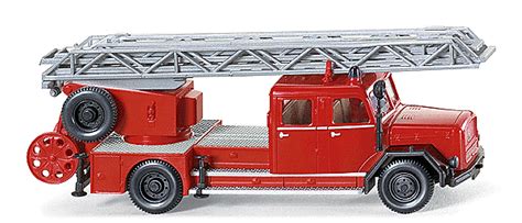 Wiking Emergency Fire Dept Vehicles Magirus Dl H Rear Mount